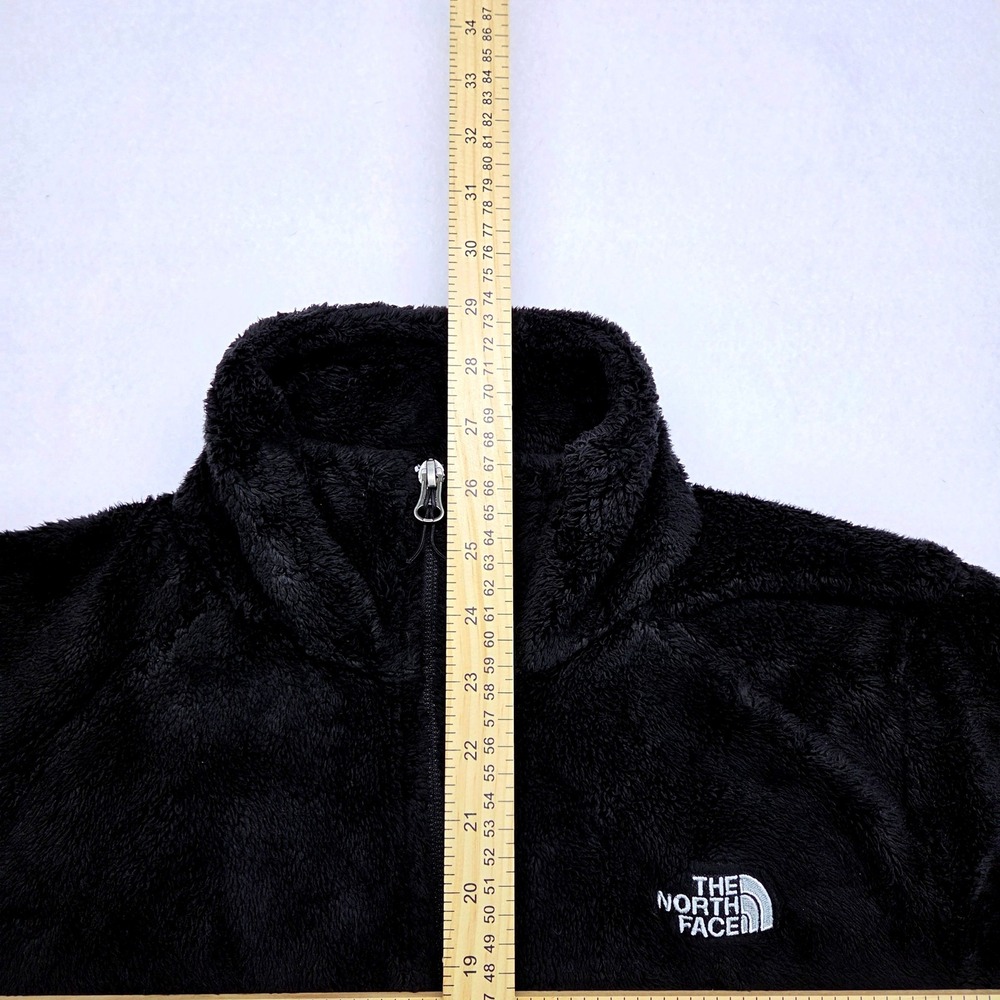 The North Face Osito Black Full Zip Fleece Jacket Womens Lg Fuzzy Soft Gorpcore - Picture 6 of 8